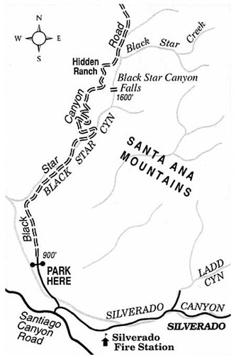 black star canyon map